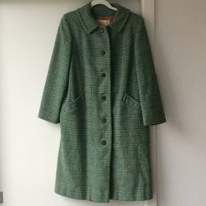 Pendleton vintage green tweed coat